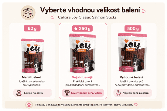 Calibra Joy Classic Salmon Stick varianty balení